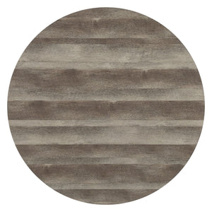 Zudora - Round Dining Table - Antique Oak & Black