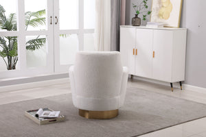 Teddy Swivel Barrel Chair, Swivel Accent Chairs Armchair For Living Room