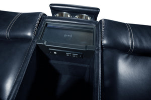Glenwood - Power Console Loveseat-Recliner With Power And Power Headrest And Lumbar (Layflat)