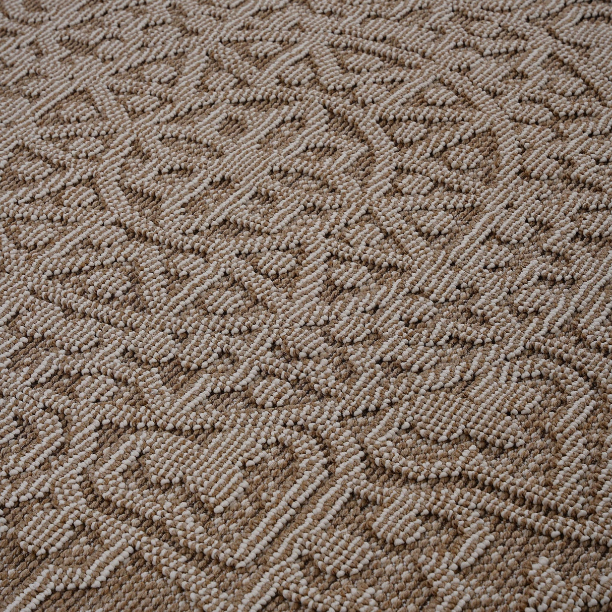 Guros - 6' X 9' Medallion Indoor / Outdoor Area Rug - Beige