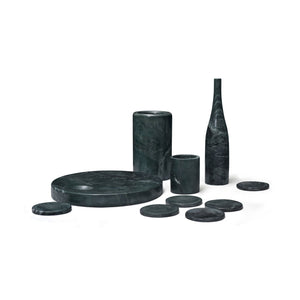10 Pieces Luxury Natural Marble Dining Room Accessories Set