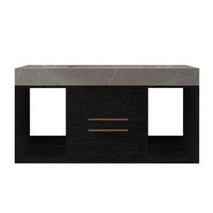 39.4 Inches Single Contemporary Floating Bathroom Vanity