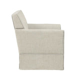 Upholstered Accent Chair with Skirted Base and Wood Frame