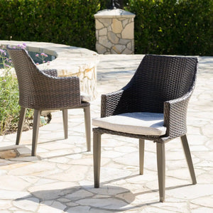 Hillhurst Outdoor Chair Set of 2 with Comfortable Weather Resistant Cushions