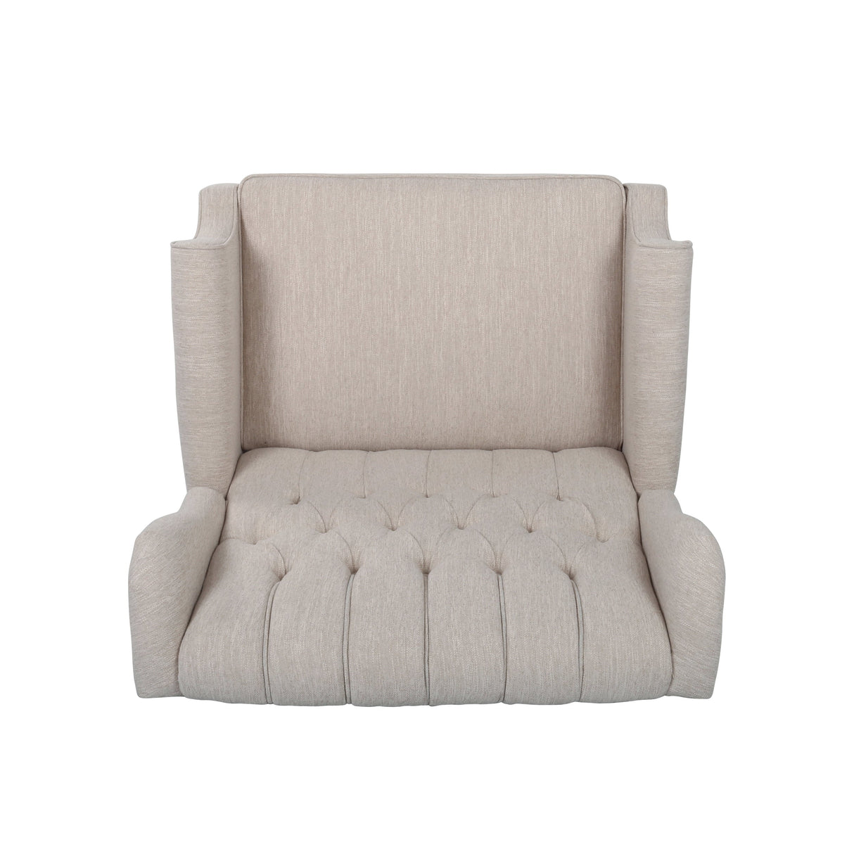 Push Back Recliner Chair Fabric Lounge Armchair