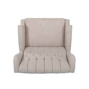 Push Back Recliner Chair Fabric Lounge Armchair