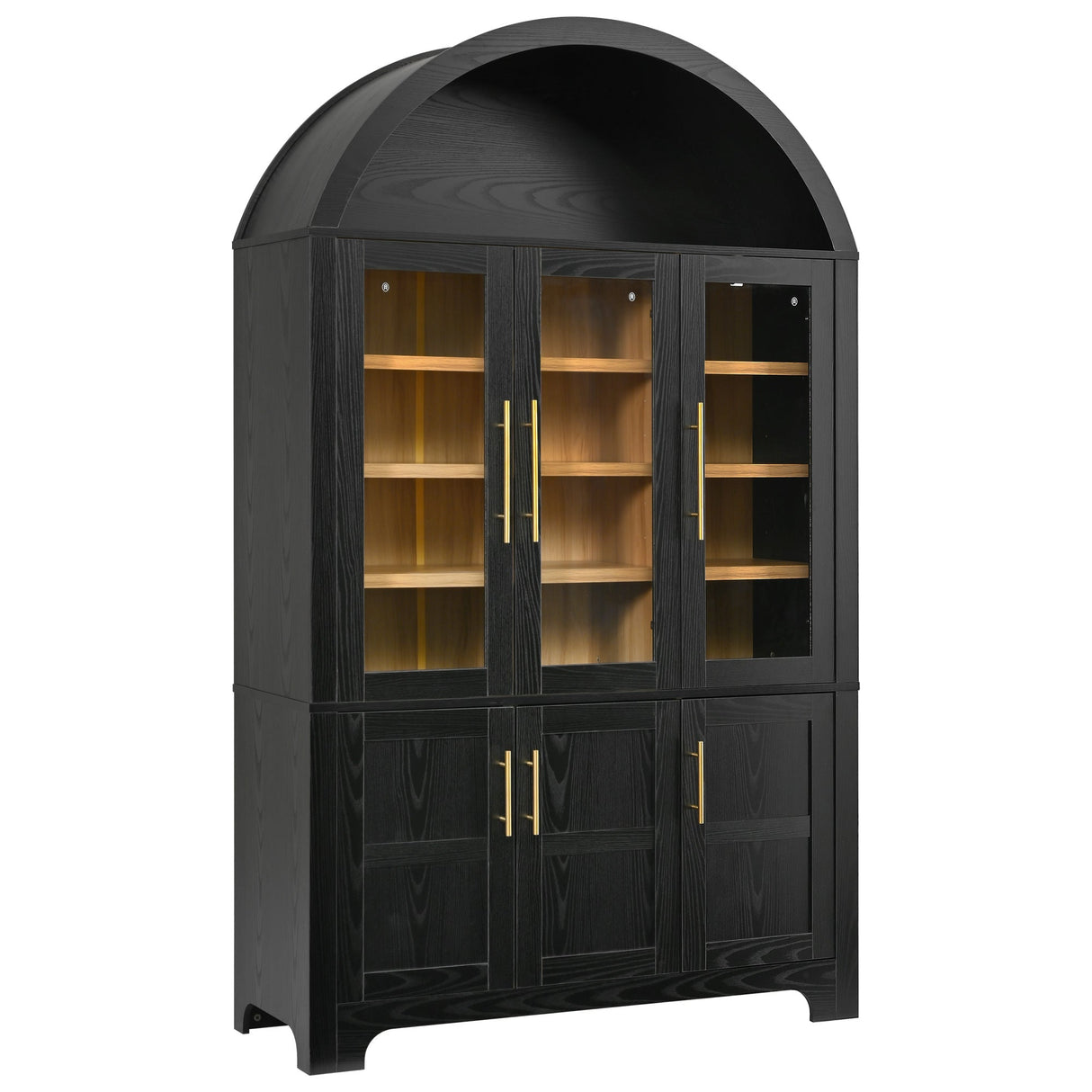 K&K 73" Tall Arched Kitchen Pantry