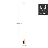 Summit 40cm weighted barspoon in copper viski®
