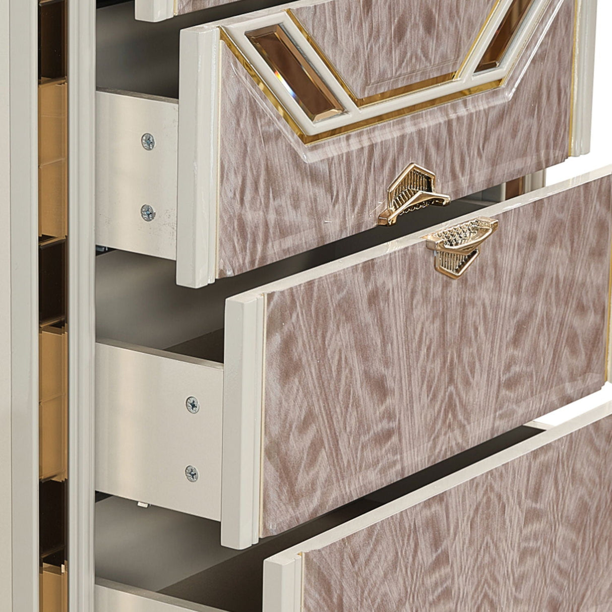 Omari - 5 Drawer Chest - Beige