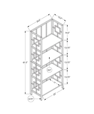 4-Tier Bookshelf, Bookcase, Etagere in Espresso Finish