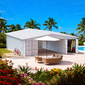 40FT x 36FT Container Roof Kit – Heavy-Duty Steel Shelter