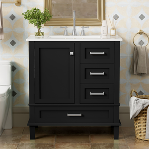 30" Bathroom Vanity with Sink Combo Set