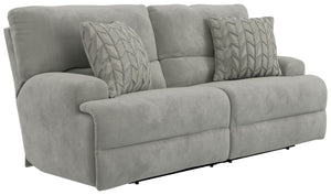 Renaldo - Power Sofa With Zero Gravity Recline - Stone