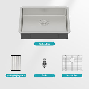 Undermount Sink, Low Depth Single Bowl
