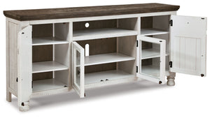 Havalance - Extra Large TV Stand - 4 Doors - Brown / Beige