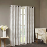Ogee knitted jacquard total blackout curtain panel (only 1 pc panel)
