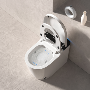 Fully intelligent toilet household fully automatic flip cover built-in foam shield zero water pressure flushing super swirl syphon toilet IPX4 waterproof