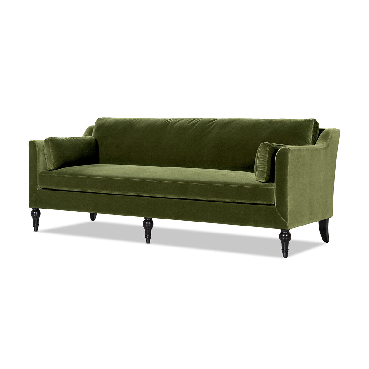 Josephine 84.5" Upholstered Modern Sofa, Olive