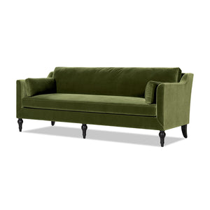 Josephine 84.5" Upholstered Modern Sofa, Olive