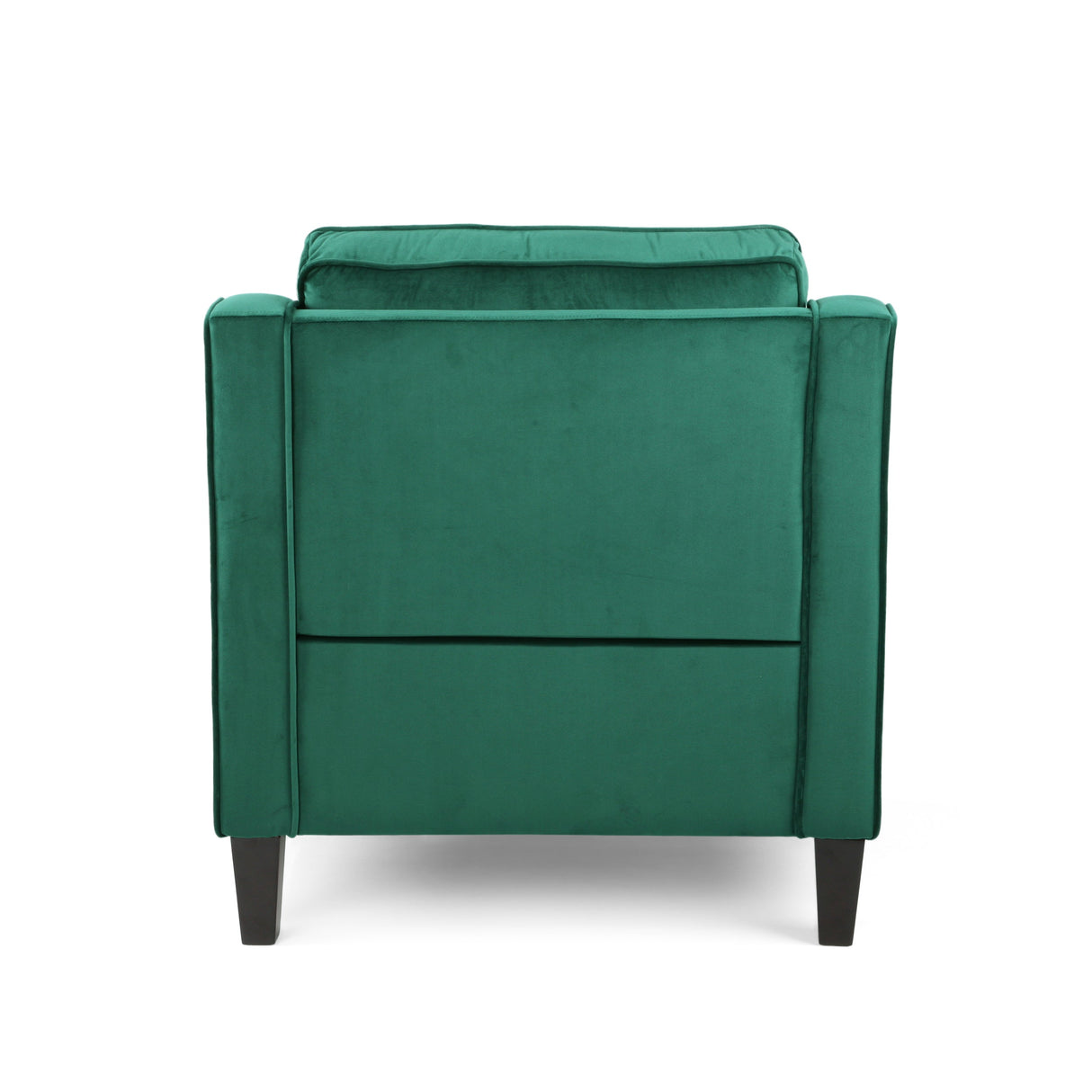Green Velvet Upholstered Club Chair