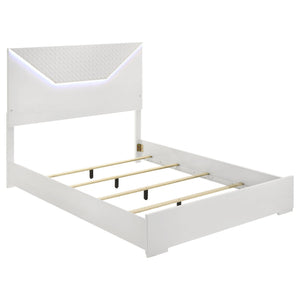 Ives 4-piece Queen Bedroom Set White High Gloss