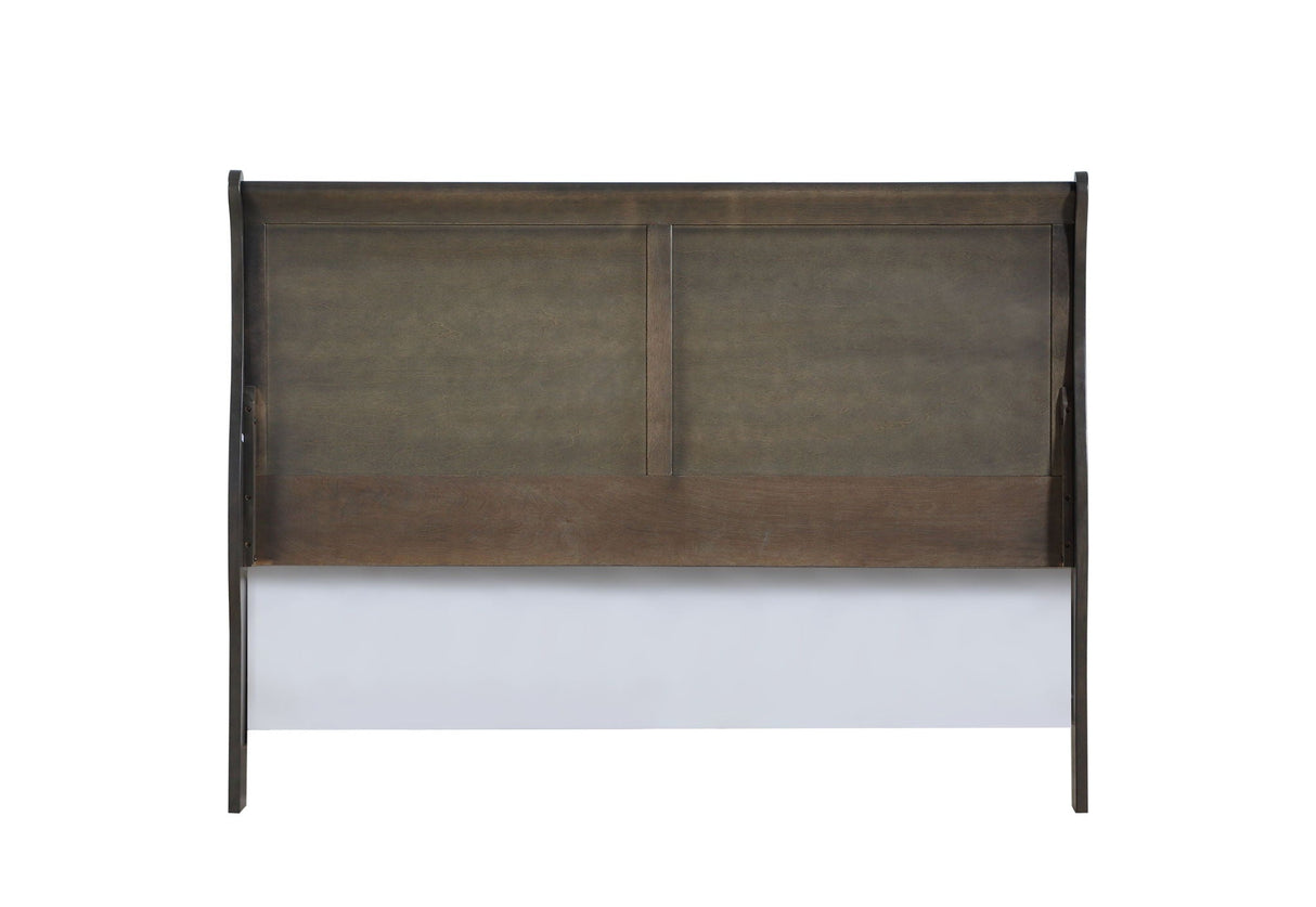 Louis Philippe Sleigh Style Bed