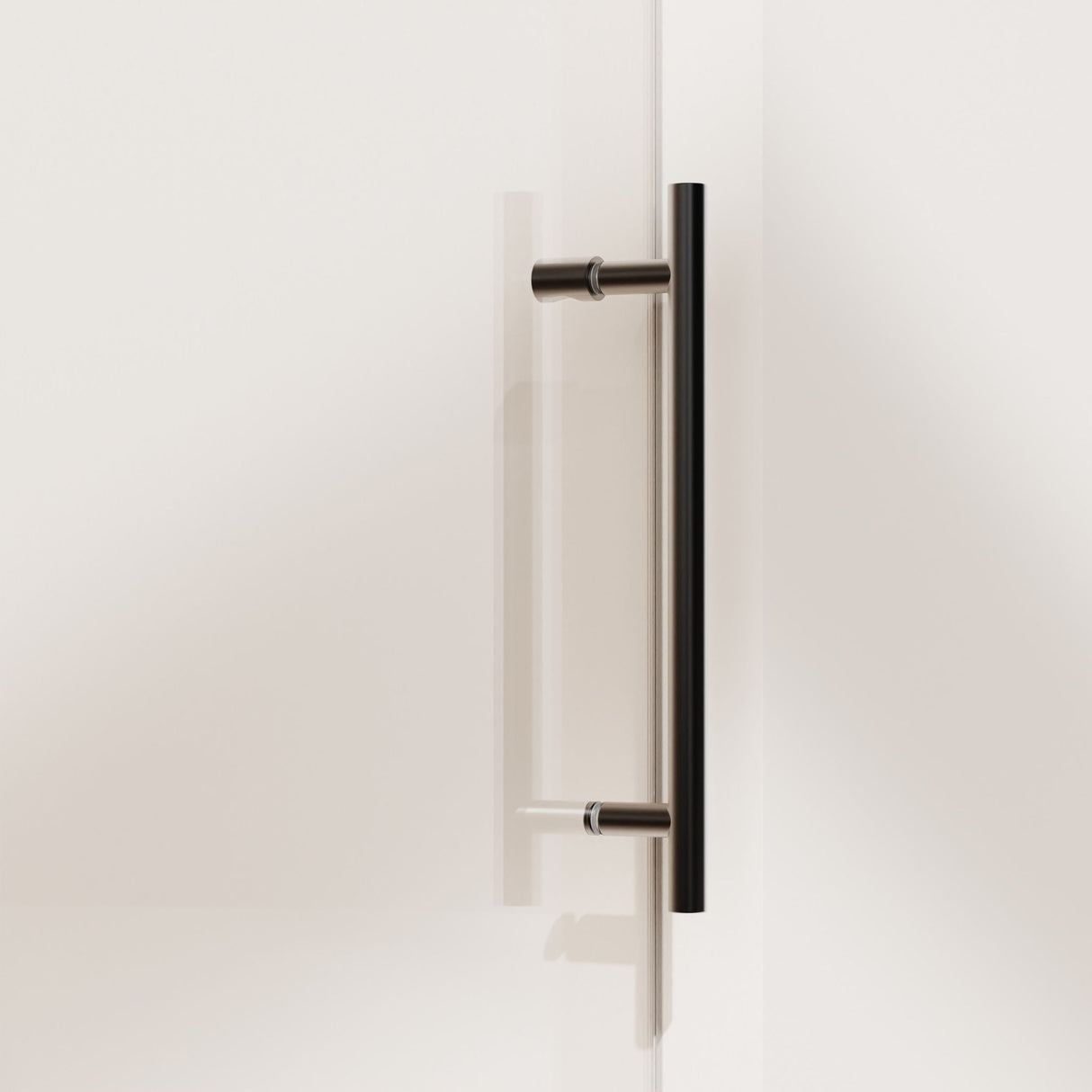 Frameless Single Sliding Shower Doors With Towel Rail & Handle