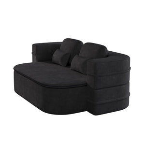 2 In 1 Foldable Sofa Bed With Multi Functional Blanket, Floor Lounge Sofa