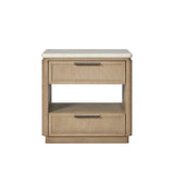 Ashborne Oak Veneer 2-Drawer Nightstand