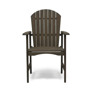 Outdoor Weather Resistant Acacia Wood Adirondack Dining Chairs (Set of 2)