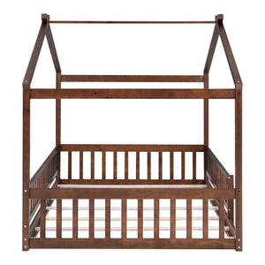 Bed House Bed Frame With Fence