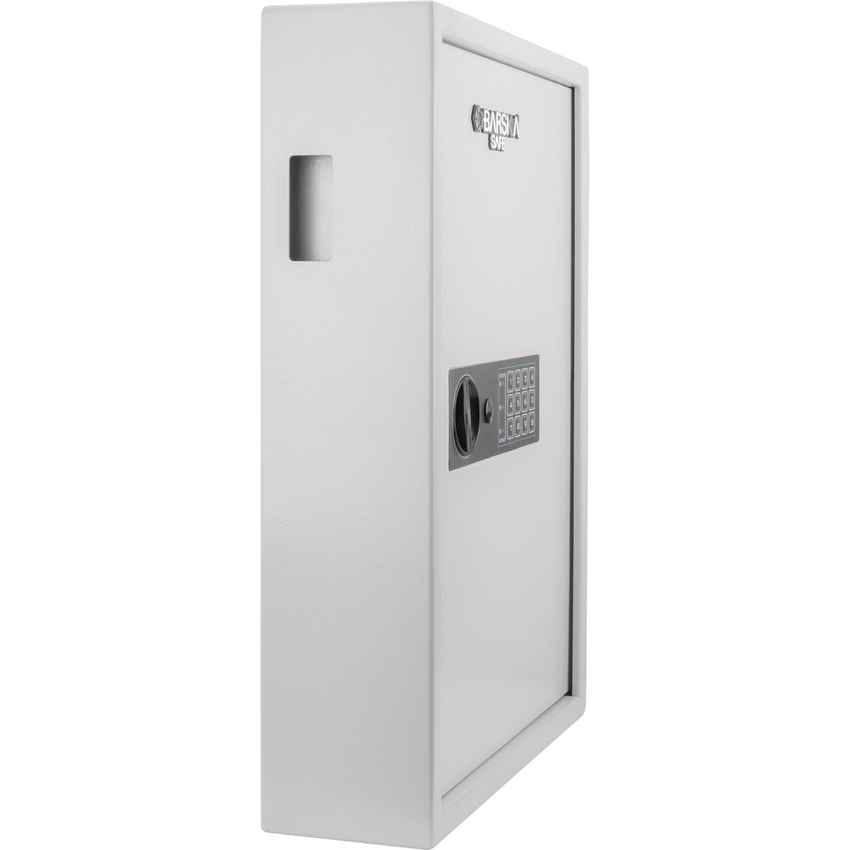 White Digital Keypad Wall Safe Key Cabinet with Secure Steel Construction