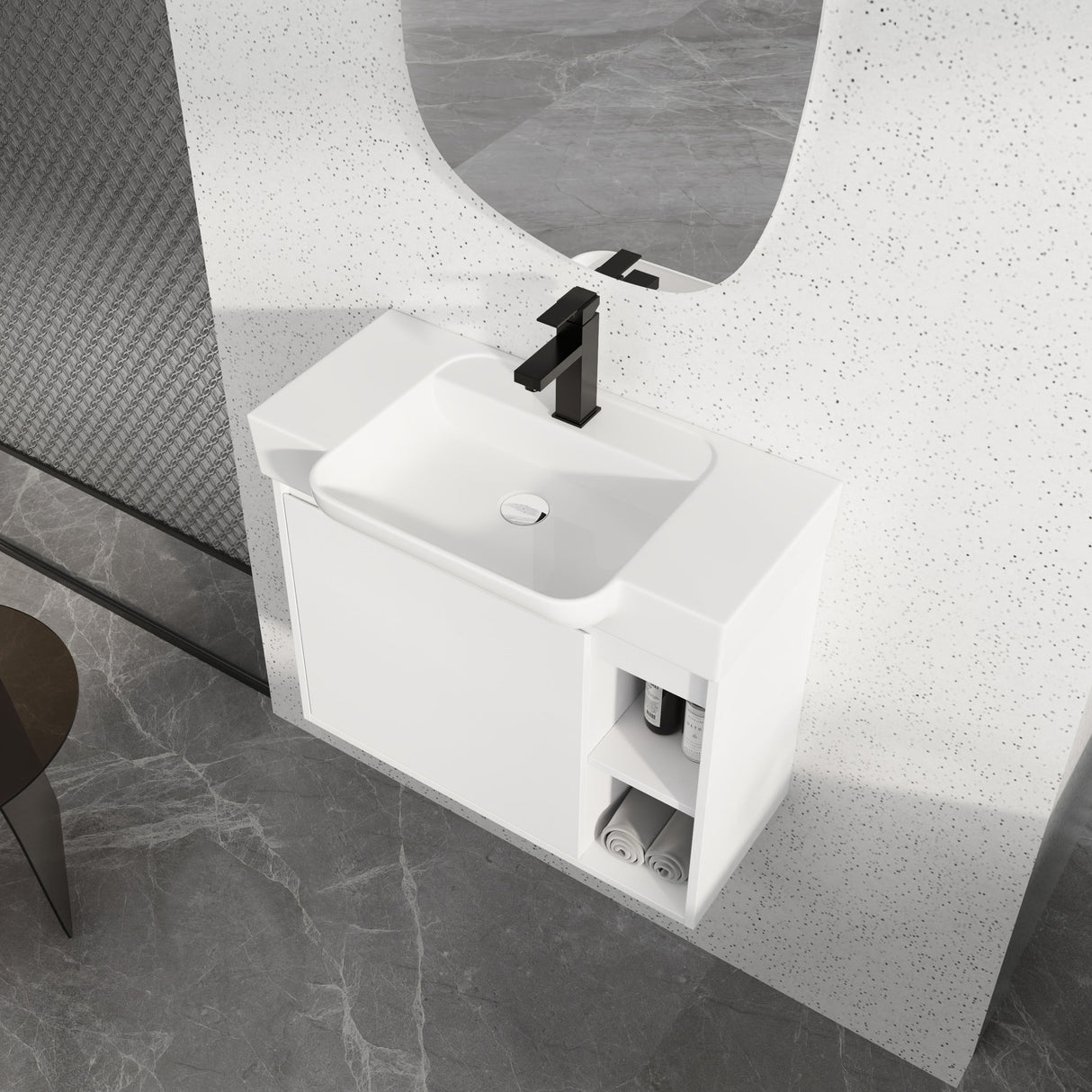 28'' Wall-Mounted Bathroom Vanity