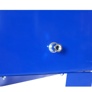 Bench Top Portable Sand Blaster Cabinet Kit 25 Gallon With 80 Psi Capacity - Blue