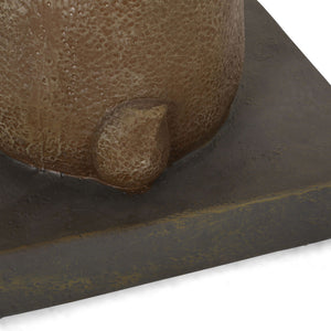 Hand Crafted Rabbit Umbrella Base With Playful Design - Light Brown
