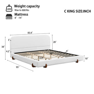 Elegant Upholstered Bed Frame