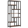 Extra Tall 7 Tier Industrial Etagere Bookcase With 10 Shelves Organizer