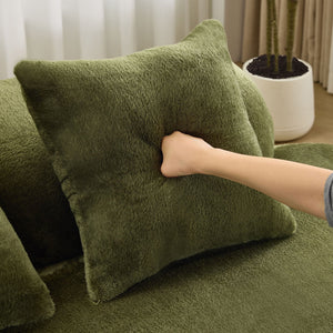 Modern Curved Sofa With Pillows