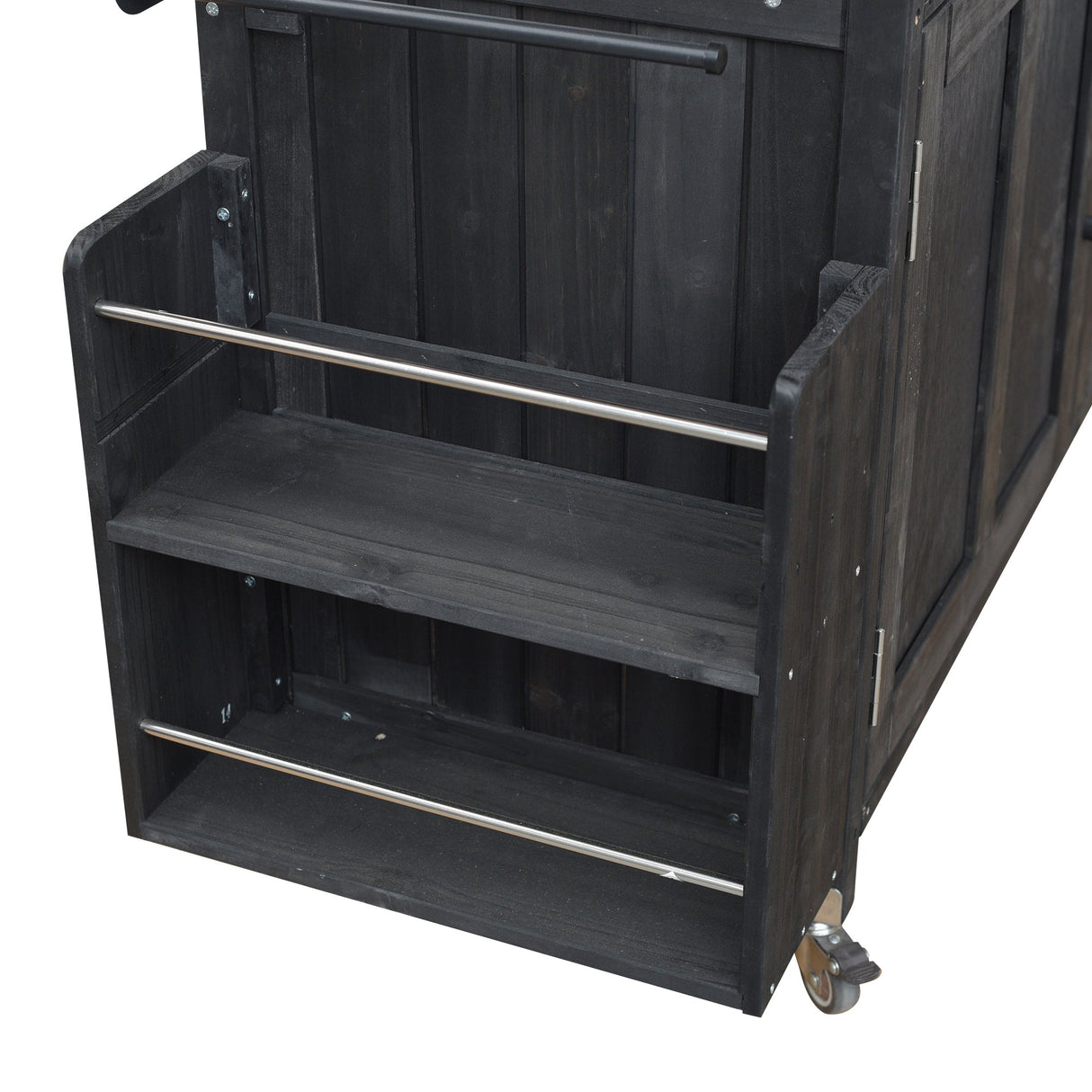 Foldable Outdoor Kitchen Island Patio Mobile Kitchen Cart