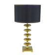 16x16x29.8'-Gold-and-Black-Table-Lamp-with-Contemporary-Disc-Design-Table-Lamps