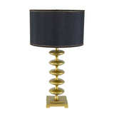 16x16x29.8'-Gold-and-Black-Table-Lamp-with-Contemporary-Disc-Design-Table-Lamps