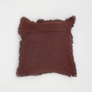 The Handwoven Fringe Cotton-Linen Pillow
