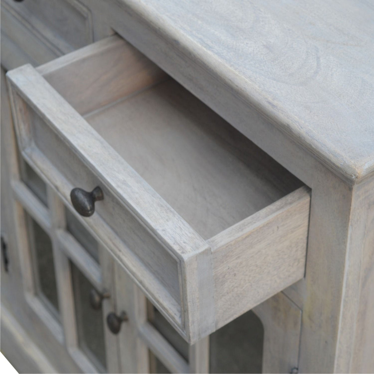 Glazed Sideboard - Gray