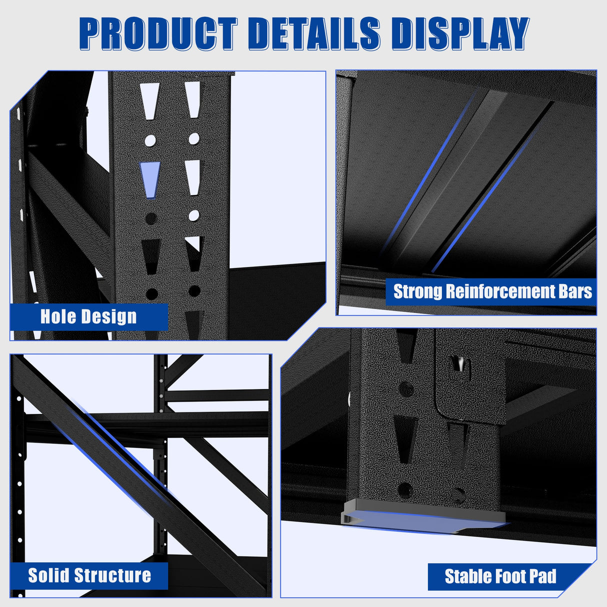 Heavy Duty Metal Adjustable Garage Shelves