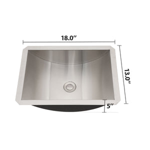 Brushed Nickel Undermount Bathroom Sink with Pop Up Drain