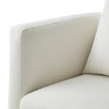 Sutton Light Grey Performance Fabric Swivel Barrel Chair