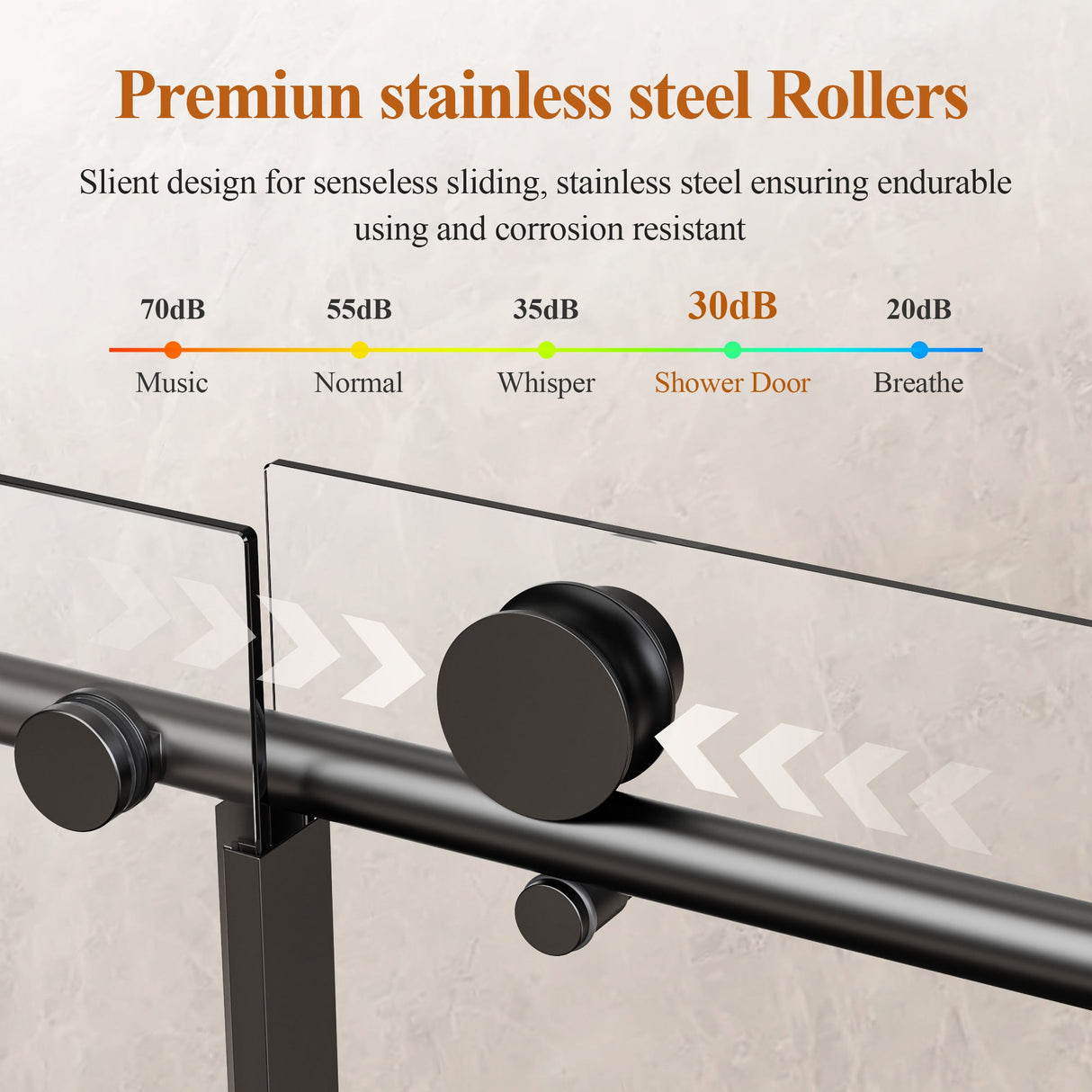Frameless Single Sliding Shower Door