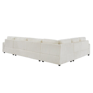 Oversized Sectional Sofa U - Shaped Sofa Couch Modern Sofa Upholstered In Soft With A Chaise Lounge For Living Room