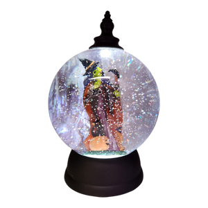Bewitching Witch Lighted Snow Globe