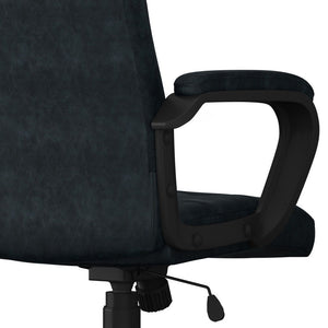 Brewer - Swivel Office Chair - Distressed Blue